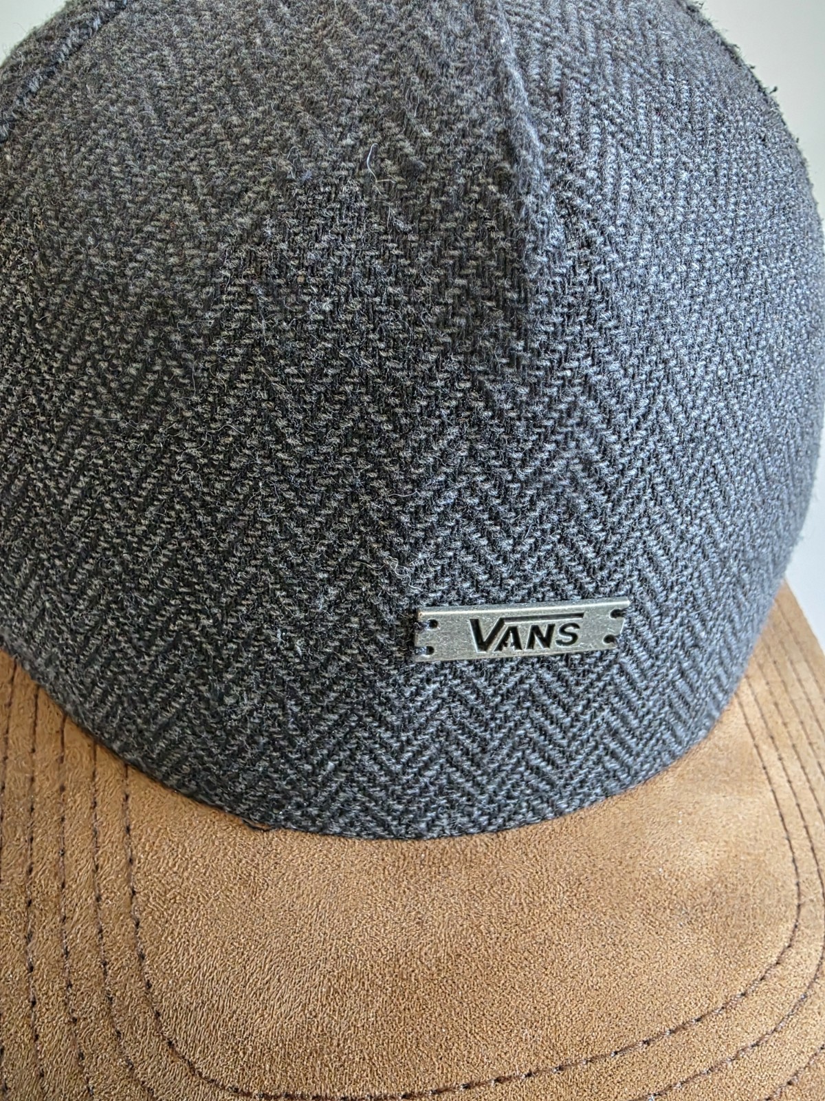 VANS - Herringbone Strapback Hat / Brown / Adjust… - image 3
