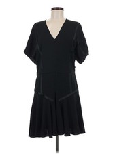 Halston Heritage Women Black Casual Dress 8
