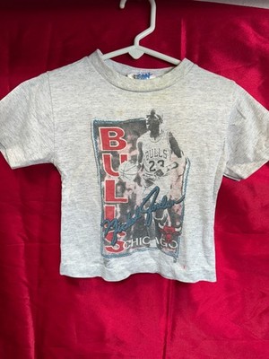 Vintage 90s NBA Chicago Bulls Michael Jordan T-Shirt Kids Size Large USA
