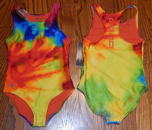 POLO RALPH LAUREN AUTHENTIC TODDLERS GIRLS BRAND NEW ORIGINAL SWIMSUIT Sz 4, NWT - Picture 3 of 5