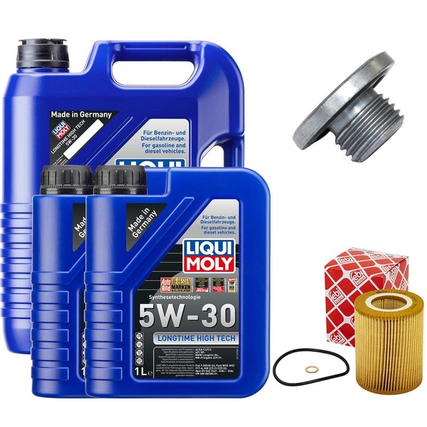 MotoröL Filter Set 5W-30 Liqui Moly 7 Liter + Schraube FüR BMW 3Er X3 X5 E46 E83-image