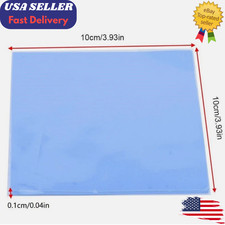 Thermal Conductive Silicone 100x100mm x 1mm For GPU CPU HeatSink Cooling Pad