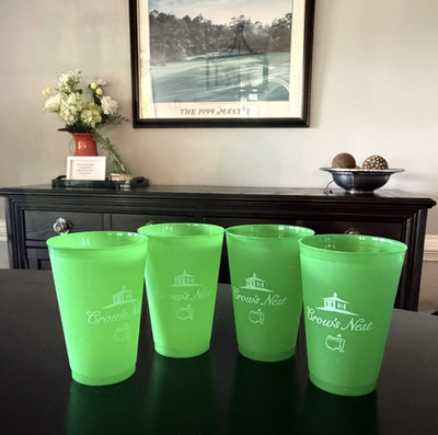 2026 Masters Crow's Nest Green Souvenir Cups (Set of 4)
