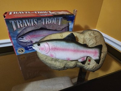 Gemmy 1999 Travis The Singing Trout Rainbow Trout READ DESCRIPTION