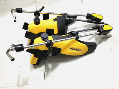 Used Pre-Owned Allen Yellofin Lift-Assist Legholder Set, 350lb. Pads/clamps inc.