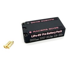ROAR Approved 6000mAh 2S 7.6V 130C Shorty Hard Case Lipo Battery Pack