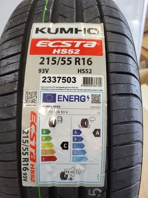 Kumho Ecsta HS52 215/55 R16 93V Sommerreifen DOT0524 1Stk!!!