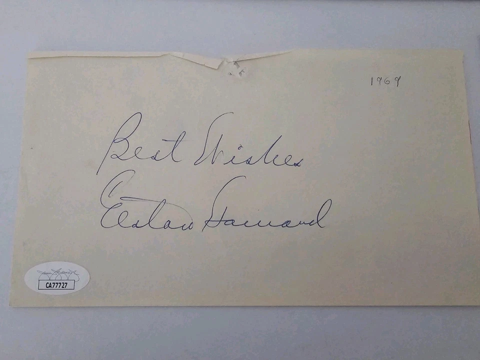 Elston Howard New York Yankees Large Paper Cut Signed Signature - JSA - Image 3 of 3