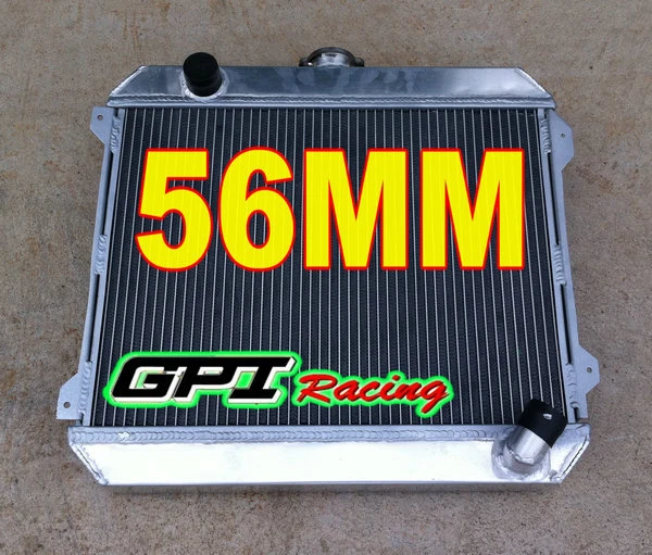 3 Row 56mm aluminum radiator for NISSAN DATSUN 510 610 710 720 L20B Manual,NEW - Image 4 of 4