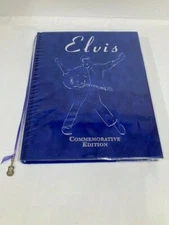 Elvis Presley 2001 Commemorative Edition Book with Ribbon and Guitar Page Marker