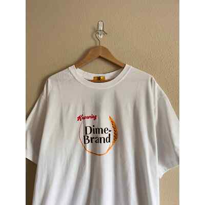 Dime MTL Dime Brand Grain Tee - Size XXL - White - Brand New
