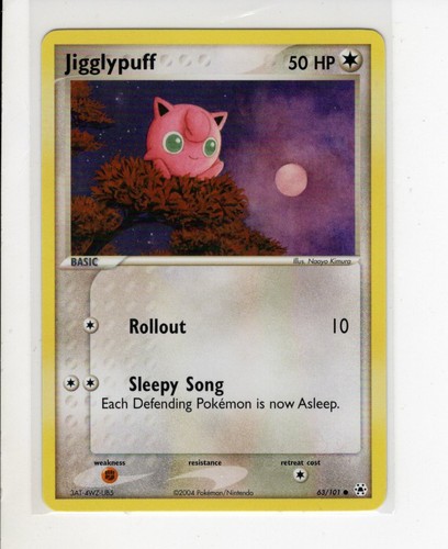 JIGGLYPUFF EX HIDDEN LEGENDS SET NON HOLO-FOIL POKEMON 63/101