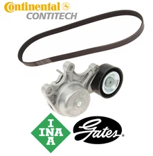 OEM Belt Tensioner Assembly Pulley Drive Belt Kit for BMW 2.0L INA Contitech