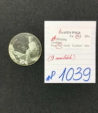 AAFES POGS, 4th Series/Printing,1 POGS, 10¢, #P1039, FAIR