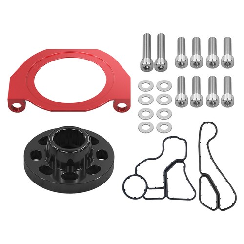 Crank Seal Guard Serpentine Belt Protection For BMW N55 F30 F31 E82 E88 E70 X5 - Picture 9 of 12