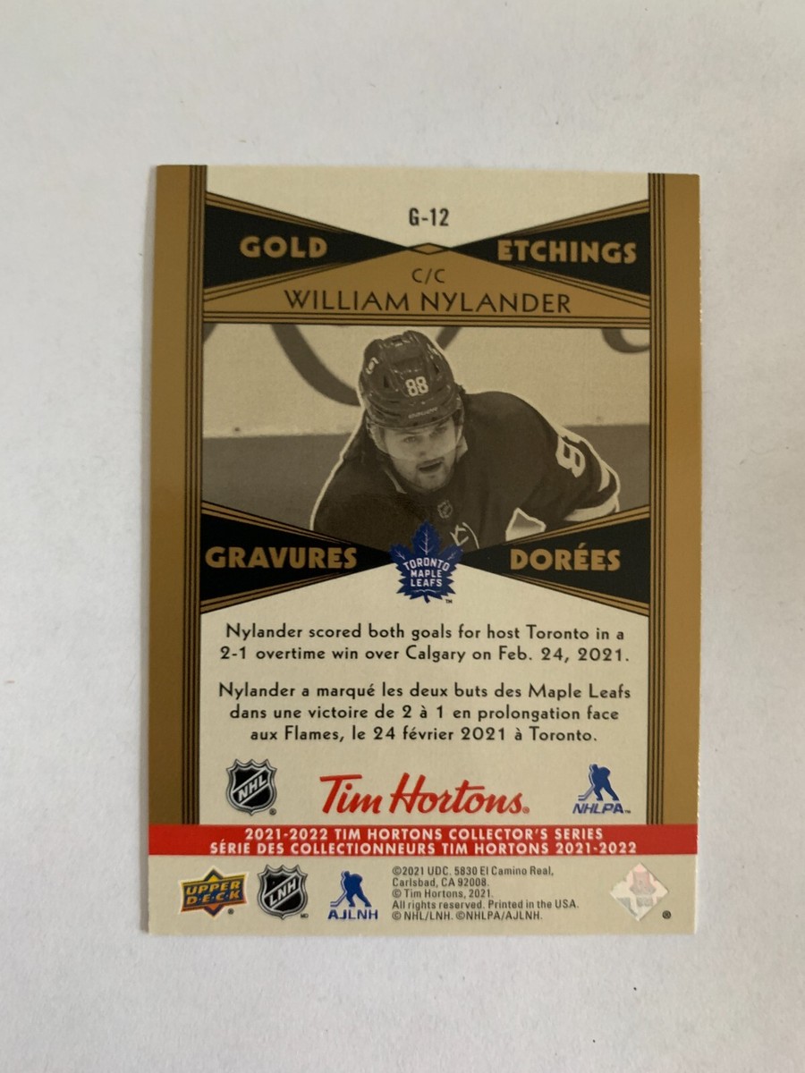 2021-22 Upper Deck Tim Hortons Gold Etchings #G12 William