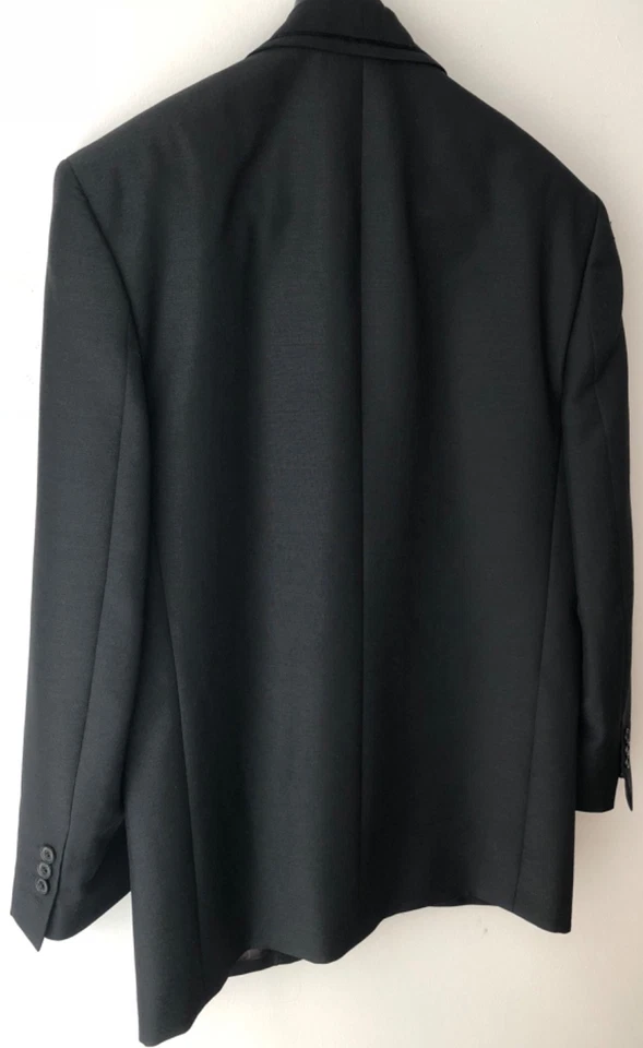 Nova Jaqueta Marc Jacobs $1400 Preta Smoking Blazer de Lã/Mohair Masculina Itália UE48/EUA38 - Imagem 2 de 4