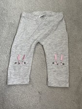 Bluezoo Girls Grey Rabbit Leggings -  Age 3 - 6 Months - BNWOTGS