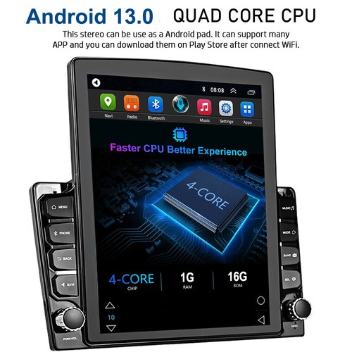 Android 13.0 Double Din Car Stereo Wireless Apple Carplay Radio GPS Navi Wifi FM - 第 12/12 張圖片