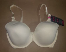 32DD Maidenform One Fab Fit Tailored Demi Underwire T-Shirt Bra 07959 Cream