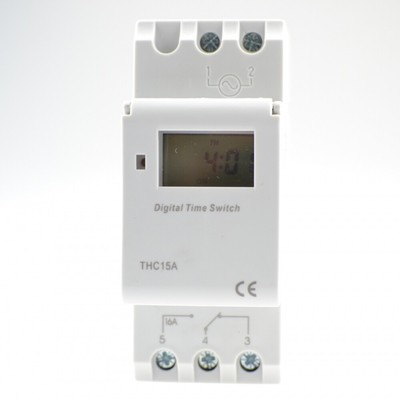 DIN Schienen Montage wöchentlicher digitaler programmierbarer Timer THC15A AC 220V Zeitschalter