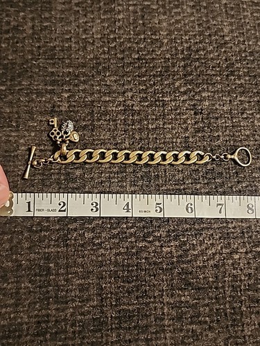 FOSSIL BRASS/GOLD TONE JUST ADD CHARMS BRACELET - Picture 9 of 16