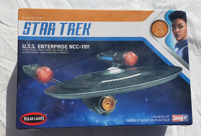 Star Trek Discovery USS Enterprise Model Kit 1/2500 Snap-it Polar Lights POL971M