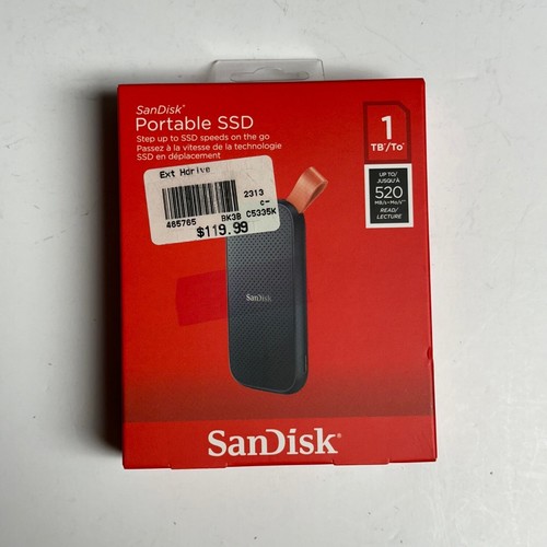 SanDisk Portable SSD 1TB Up to 520 MB/s SDSSDE30-1TOO-G25: New & Sealed