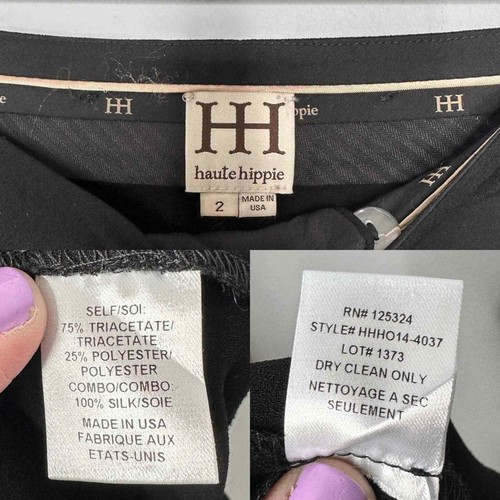Haute Hippie Georgette Tails Skinny Ankle Dress Pants US Size 2 - Picture 10 of 11