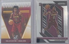 Collin Sexton 2018-19 Prizm Rookie Card & Donruss Rookie Kings Cleveland Lakers. rookie card picture