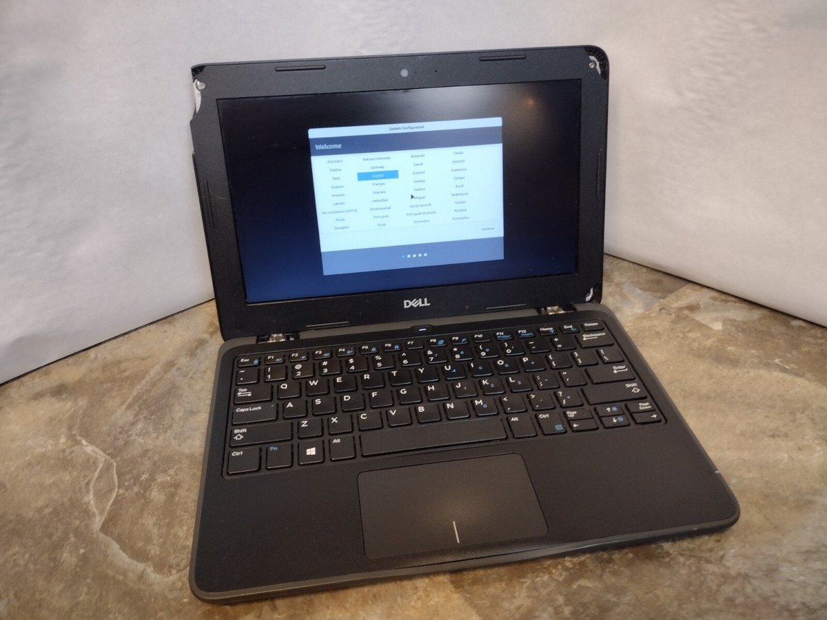 Dell Latitude 3190 11.6&quot; Laptop Celeron 4GB RAM 128GB SSD Linux 