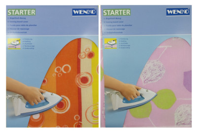 WENKO Starter Bügeltisch Bezug Bügelbrettbezug für Bügelbrett bis 124x39 cm