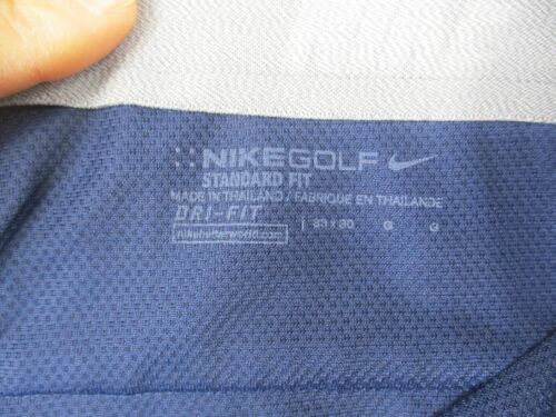 Nike Golf Dri Fit Pants Men's 33x30 Black Blue Standard Straight Fit - Picture 5 of 12