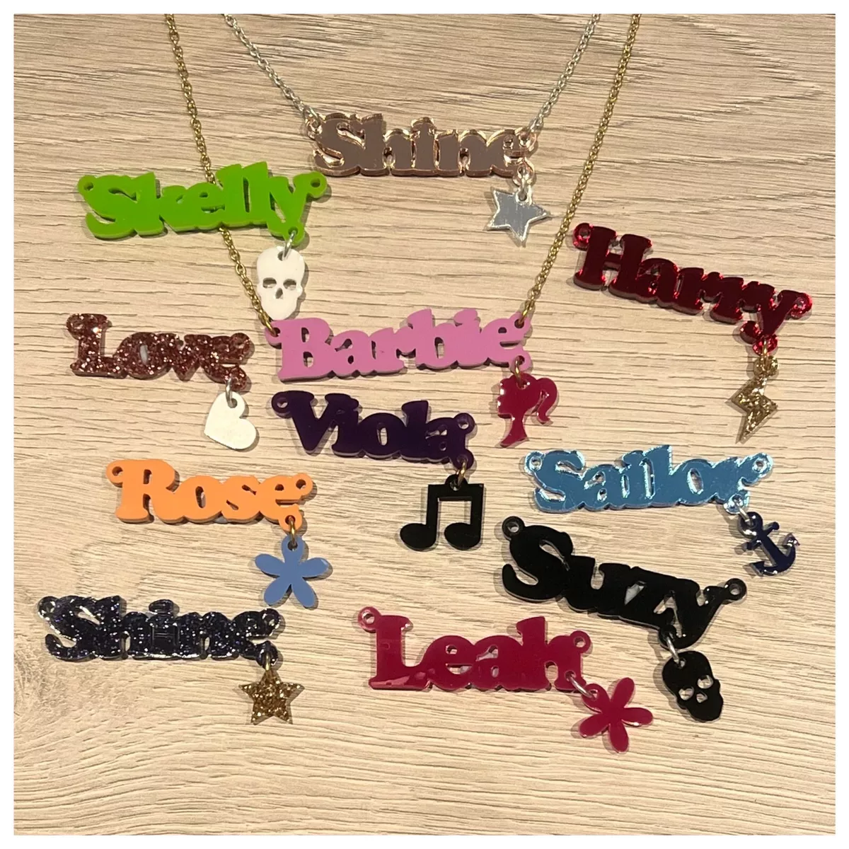 Custom clearance acrylic necklace