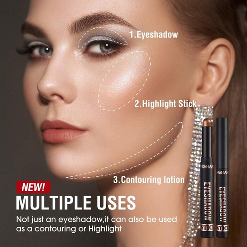 8-Color Eyeshadow Stick Set, Matte Cream, Waterproof & Long-Lasting Eye Makeup - Picture 3 of 12