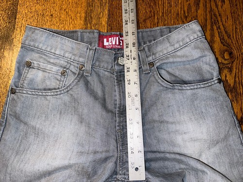 Levis RedTab Red Tab Jeans 505 KIDS Boys 16 Gray 28x28 Rigid No Stretch - Picture 13 of 15
