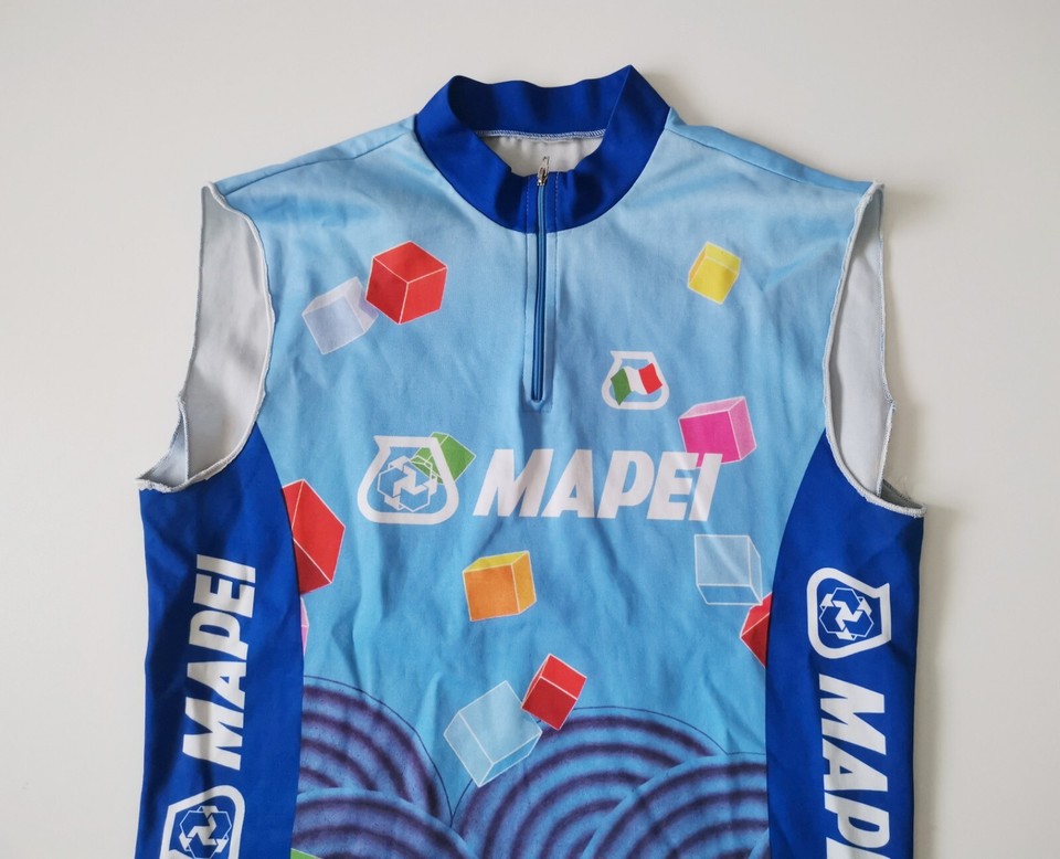 Mapei Cycling Gear Men's Retro MAPEI Cycling Jersey Bib Shorts