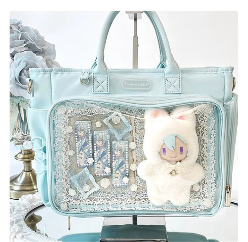 Puppy Itabag Lolita Backpack Handbag A4 Transparent Shoulder Crossbody Bag Tote - Picture 14 of 31