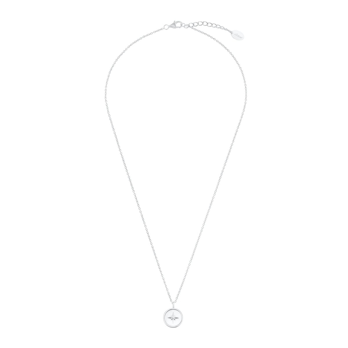 s.Oliver - Catena per collana argento zirconia_cubica Donna, Oro, 42+3 - 2032910