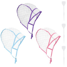 WLLHYF 3Pcs Hair Highlighting Caps Salon Hair Coloring Dye Cap Tipping Cap Frost