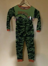 Jurassic World Boys Size 8 Pajamas 2pc Set Camouflage Long sleeve Long pant