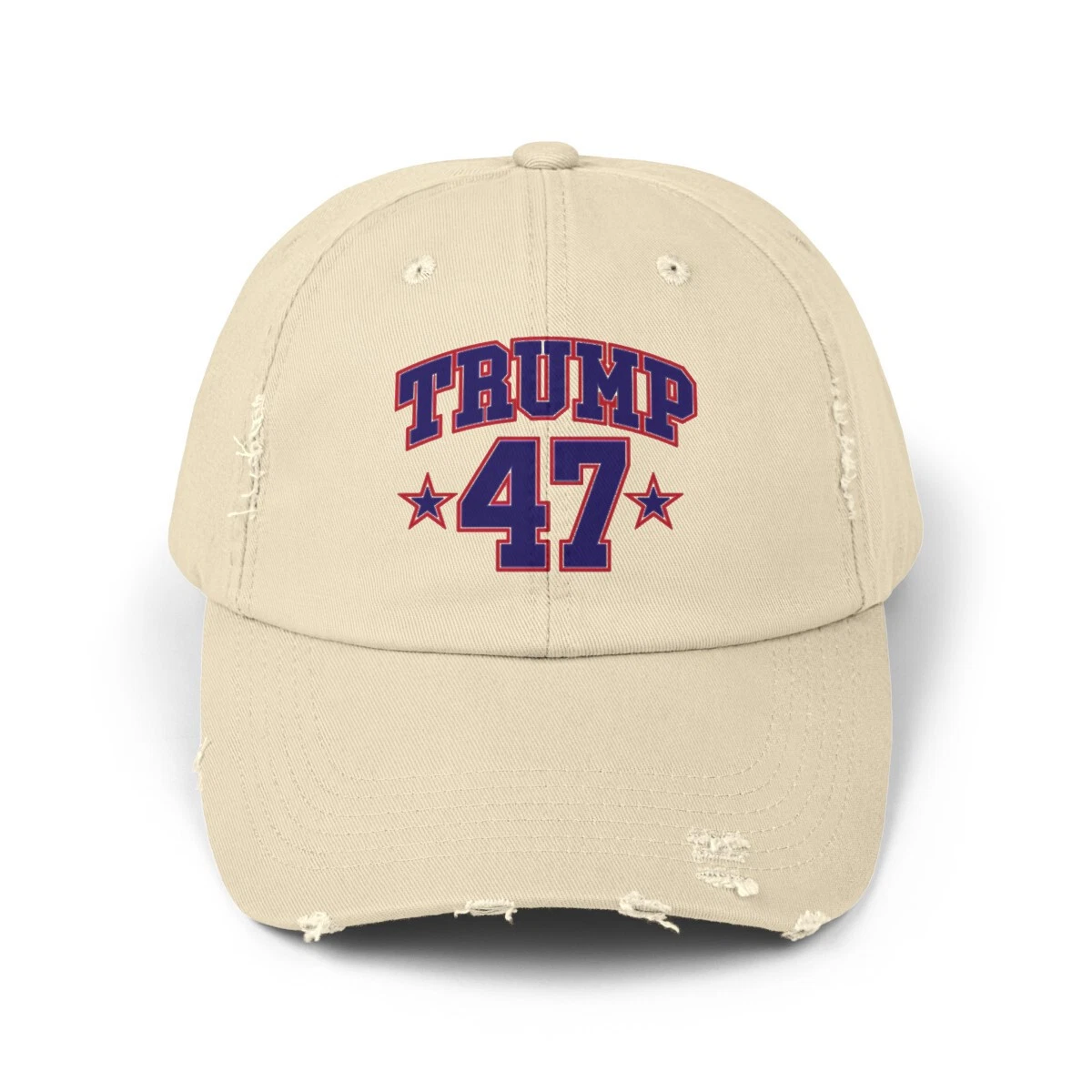 Trump Sports Star 47 President Donald J Trump Unisex Distressed Cap