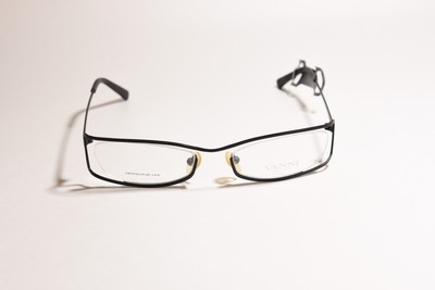 VANNI OCCHIALI 8205 FLOATING LENS METAL EYEGLASS FRAMES C121 48-18-135 BLACK NEW
