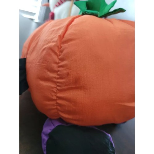 Halloween Vintage 1994 Nylon Calabaza Peluche Hombre Gibson Saludos Jack o' Lantern - Imagen 10 de 15