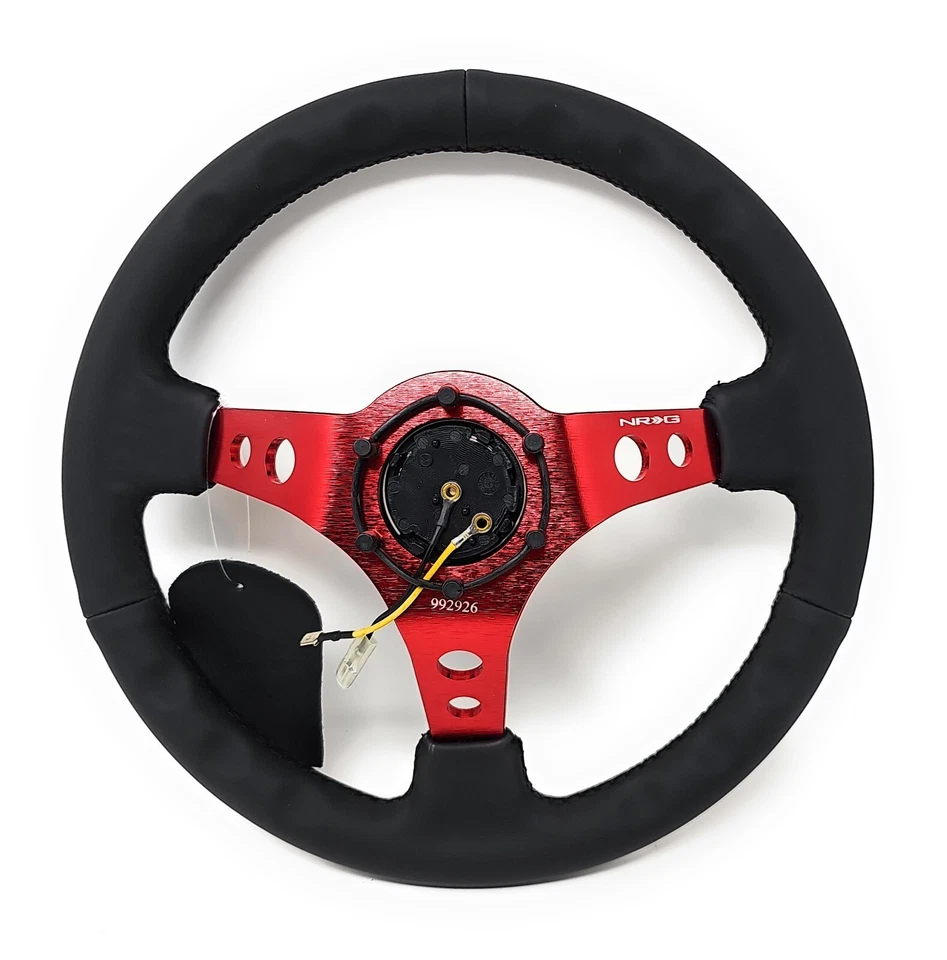 Nuevo volante reforzado NRG Innovations RST-006RD + ambientador USPL Foto 3 de 4