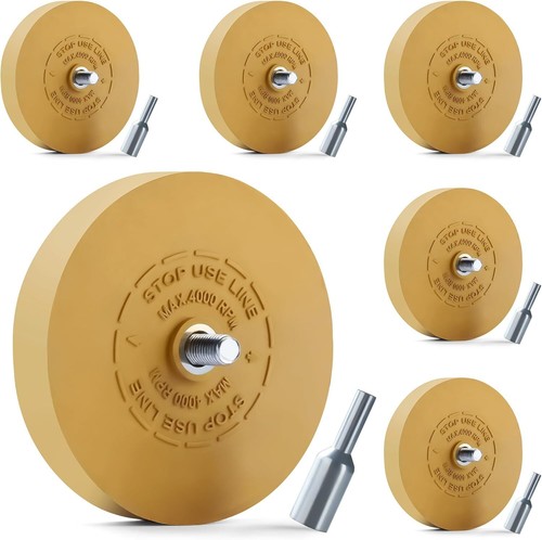 Decal Remover Eraser Wheel Rubber Eraser Wheel for Drill Removes Car - Picture 39 of 46