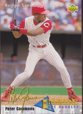 1993 Upper Deck #469 Reggie Sanders Cincinnati Reds Baseball Card Peter Gammons