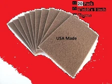compatible with Scotch Brite Scuff Pads Medium-Grade Brown Sanding Pads- 20 Pack