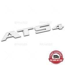 For Cadillac ATS 4 Rear Trunk Decklid Letter Badge Emblem Nameplate Sport Chrome