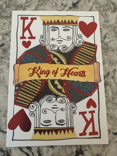 Father’s Day For My Husband King Of Hearts Lucky Me 5”x7” Hallmark Greeting Card - Picture 2 of 7